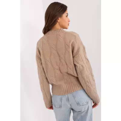 Sweter Damski Model AT-SW-0146.10P Dark Beige - AT