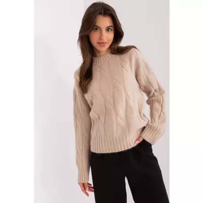 Sweter Damski Model AT-SW-0146.10P Beige - AT