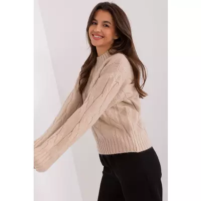 Sweter Damski Model AT-SW-0146.10P Beige - AT