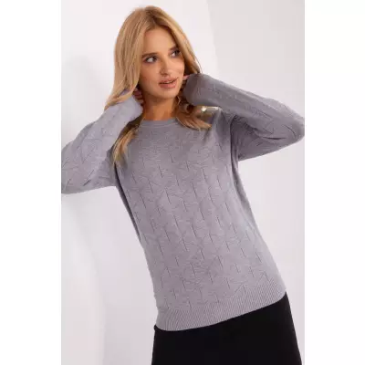 Sweter Damski Model AT-SW-232901.25X Grey - AT