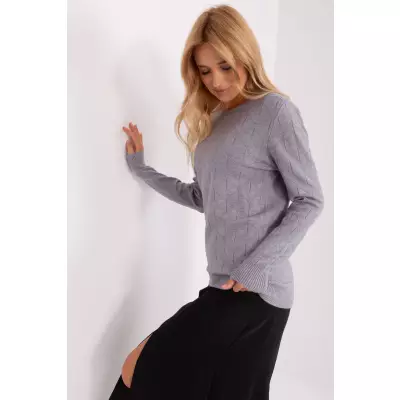 Sweter Damski Model AT-SW-232901.25X Grey - AT