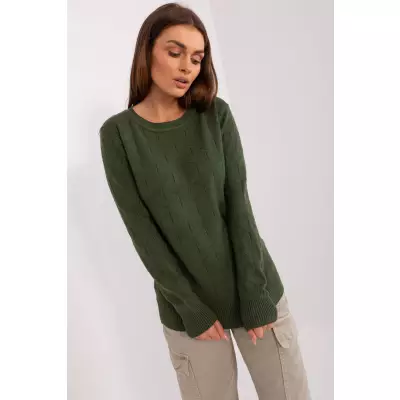 Sweter Damski Model AT-SW-232901.25X Khaki - AT