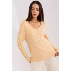 Sweter Damski Model AT-SW-2329.98P Beige - AT