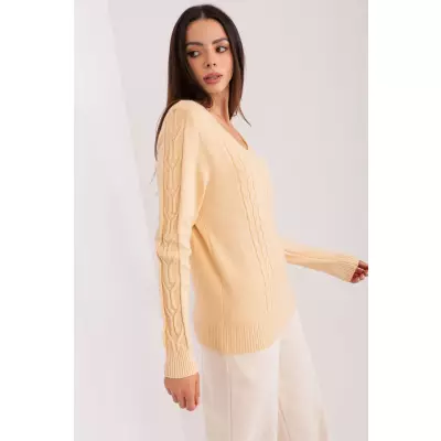 Sweter Damski Model AT-SW-2329.98P Beige - AT