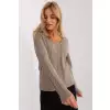 Sweter Damski Model AT-SW-2329.98P Dark Beige - AT