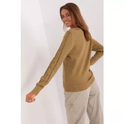 Sweter Damski Model AT-SW-2329.98P Oliwka - AT