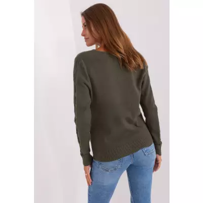 Sweter Damski Model AT-SW-2329.98P Khaki - AT