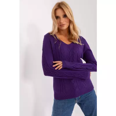 Sweter Damski Model AT-SW-2329.98P Dark Violet - AT