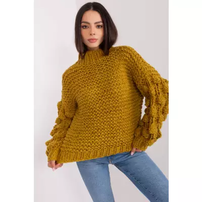 Sweter Damski Model AT-SW-2382.97P Oliwka - AT