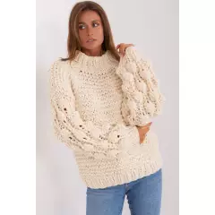 Sweter Damski Model AT-SW-2382.97P Light Beige - AT