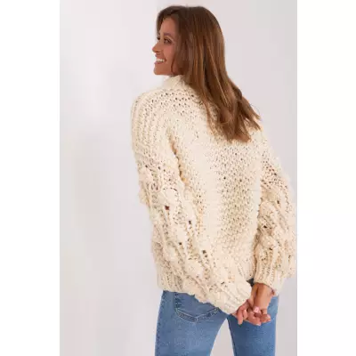 Sweter Damski Model AT-SW-2382.97P Light Beige - AT