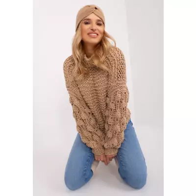 Sweter Damski Model AT-SW-2382.97P Beige - AT