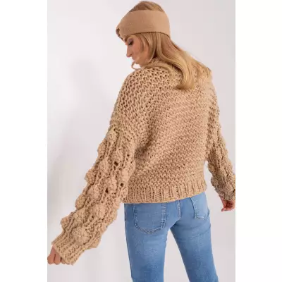 Sweter Damski Model AT-SW-2382.97P Beige - AT