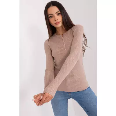 Sweter Damski Model PM-SW-Y-0078.87 Dark Beige - Factory Price