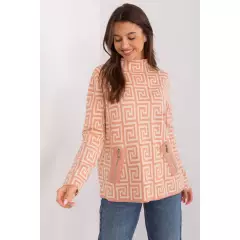 Sweter Damski Model AT-SW-2341.00P Brzoskwinia/Beige - AT