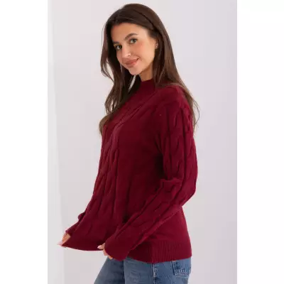 Sweter Damski Model AT-SW-2235.00P Bordo - AT