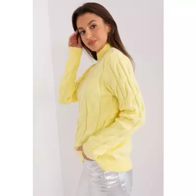 Sweter Damski Model AT-SW-2235.00P Light Yellow - AT