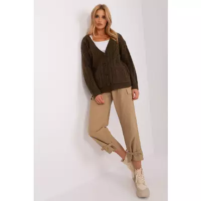 Sweter Damski Model AT-SW-2358.31 Khaki - AT