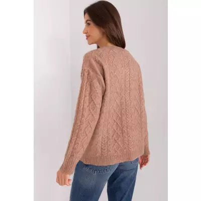 Sweter Damski Model AT-SW-2358.31 Light Brown - AT