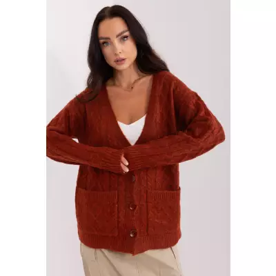 Sweter Damski Model AT-SW-2358.31 Dark Orange - AT