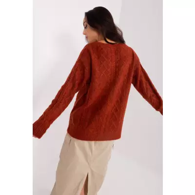 Sweter Damski Model AT-SW-2358.31 Dark Orange - AT