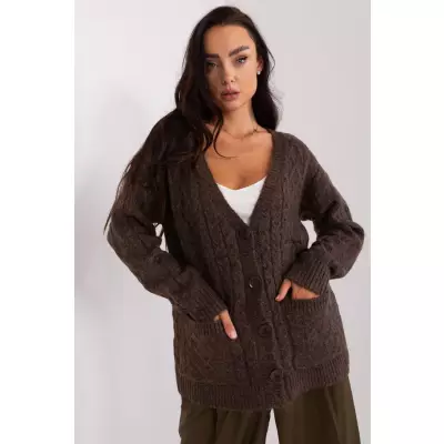 Sweter Damski Model AT-SW-2358.31 Brown - AT