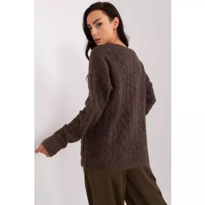 Sweter Damski Model AT-SW-2358.31 Brown - AT