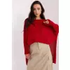 Sweter Damski Model TW-SW-BI-559.45 Dark Red - Och Bella