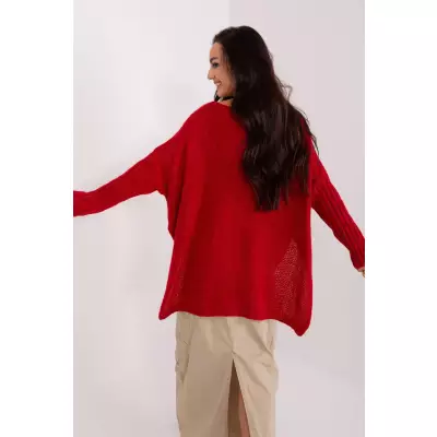 Sweter Damski Model TW-SW-BI-559.45 Dark Red - Och Bella