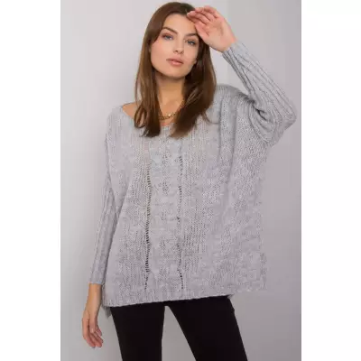 Sweter Damski Model TW-SW-BI-559.45 Grey - Och Bella