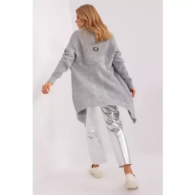 Sweter Kardigan Model TW-SW-BI-305.99P Grey - Och Bella