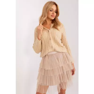 Sweter Damski Model AT-SW-2346-2.99P Beige - AT