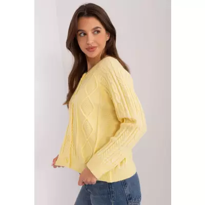 Sweter Damski Model AT-SW-2346-2.99P Light Yellow - AT