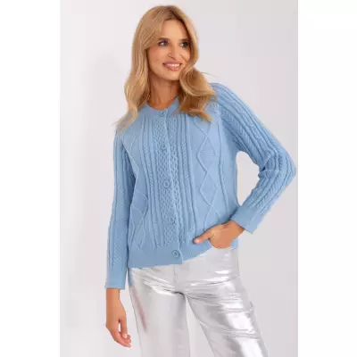 Sweter Damski Model AT-SW-2346-2.99P Light Blue - AT