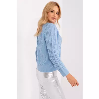 Sweter Damski Model AT-SW-2346-2.99P Light Blue - AT