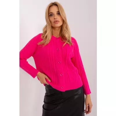 Sweter Damski Model AT-SW-2346-2.99P Dark Pink - AT