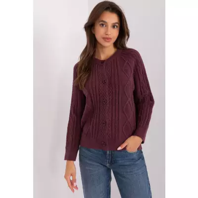 Sweter Damski Model AT-SW-2346-2.99P Dark Violet - AT