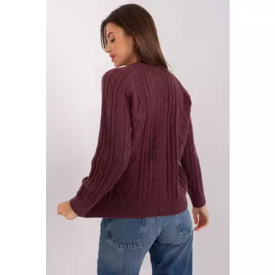 Sweter Damski Model AT-SW-2346-2.99P Dark Violet - AT