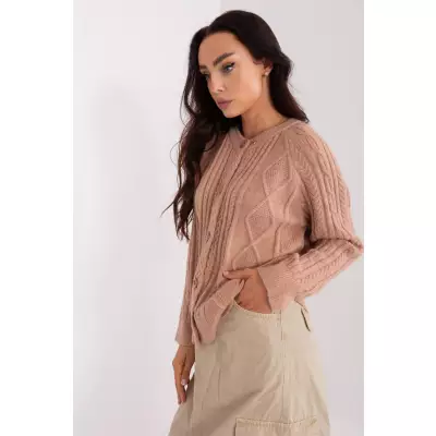 Sweter Damski Model AT-SW-2346-2.99P Dark Beige - AT