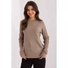 Sweter Damski Model AT-SW-2326.37X Dark Beige - AT