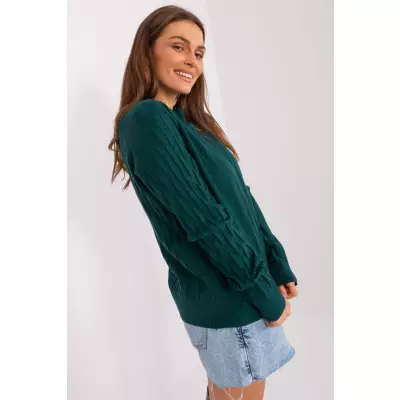 Sweter Damski Model AT-SW-2326.37X Dark Green - AT