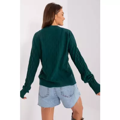 Sweter Damski Model AT-SW-2326.37X Dark Green - AT