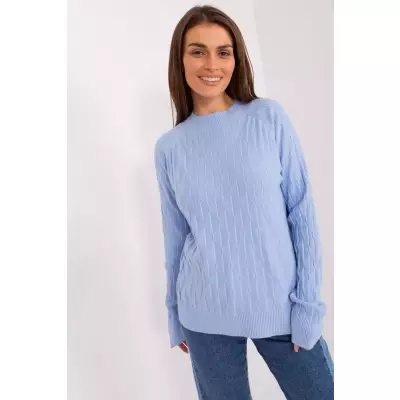 Sweter Damski Model AT-SW-2326.37X Light Blue - AT