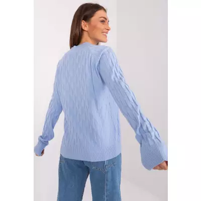 Sweter Damski Model AT-SW-2326.37X Light Blue - AT