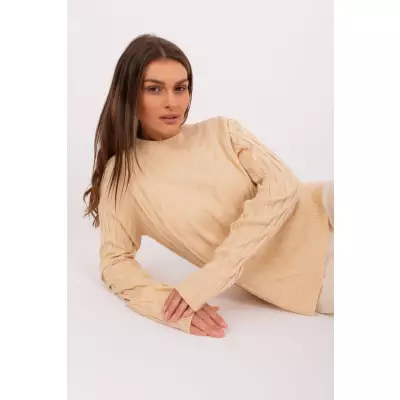 Sweter Damski Model AT-SW-2326.37X Beige - AT