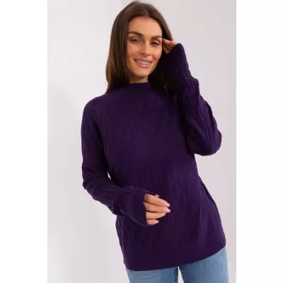 Sweter Damski Model AT-SW-2326.37X Dark Violet - AT