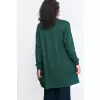 Sweter Niezapinany zielony sweter SW11 Green - Nife