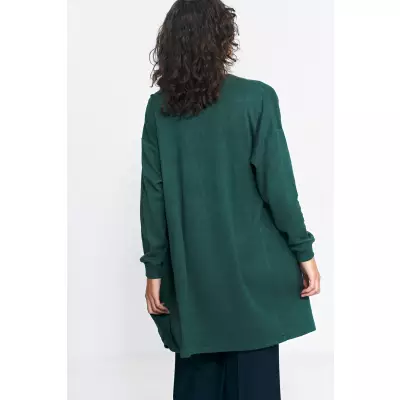 Sweter Niezapinany zielony sweter SW11 Green - Nife