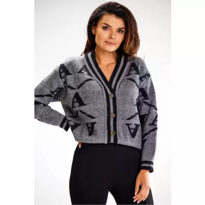 Sweter Damski Model A614 Grey - awama