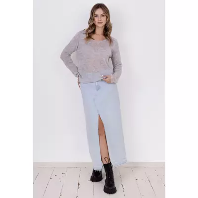 Sweter Damski Model SWE320 Light Grey - MKM